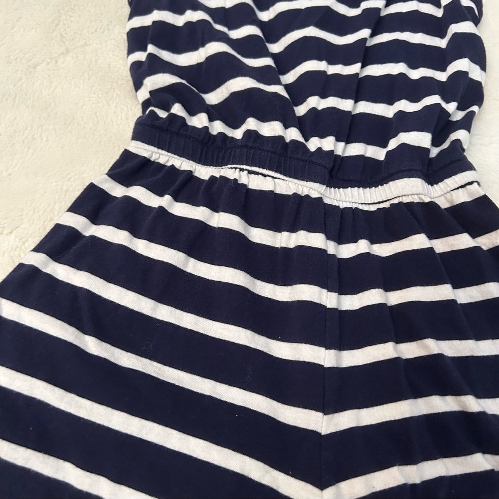 Size 8 GIRLS Navy/White Old Navy Romper A5 - Picture 2 of 3